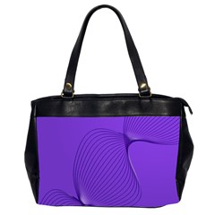 Twisted Purple Pain Signals Oversize Office Handbag (two Sides)