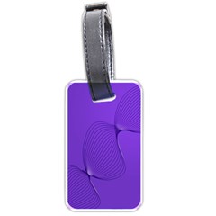 Twisted Purple Pain Signals Luggage Tag (one Side) by FunWithFibro