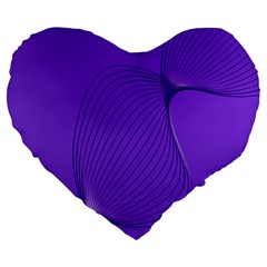 Twisted Purple Pain Signals 19  Premium Heart Shape Cushion