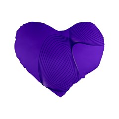 Twisted Purple Pain Signals 16  Premium Flano Heart Shape Cushion  by FunWithFibro