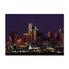 Dallas Skyline At Night A4 Sticker 100 Pack by StuffOrSomething