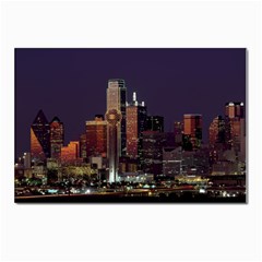 Dallas Skyline At Night Postcard 4 x 6  (10 Pack) by StuffOrSomething