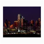 Dallas Skyline At Night Glasses Cloth (Small) Front