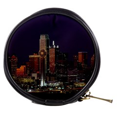 Dallas Skyline At Night Mini Makeup Case by StuffOrSomething