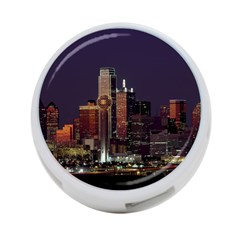 Dallas Skyline At Night 4-port Usb Hub (two Sides) by StuffOrSomething