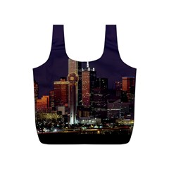 Dallas Skyline At Night Reusable Bag (s) by StuffOrSomething