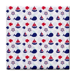 Nautical Sea Pattern Ceramic Tile by StuffOrSomething