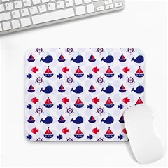 Nautical Sea Pattern Small Mouse Pad (rectangle) by StuffOrSomething