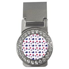 Nautical Sea Pattern Money Clip (cz)