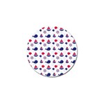 Nautical Sea Pattern Golf Ball Marker 10 Pack Front