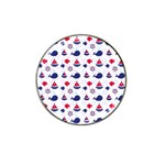 Nautical Sea Pattern Golf Ball Marker 10 Pack (for Hat Clip) Front