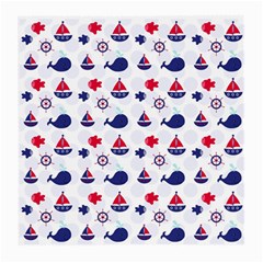 Nautical Sea Pattern Glasses Cloth (medium, Two Sided) by StuffOrSomething