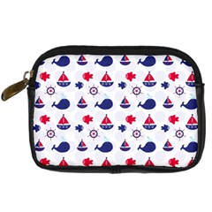 Nautical Sea Pattern Digital Camera Leather Case by StuffOrSomething