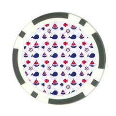 Nautical Sea Pattern Poker Chip (10 Pack)