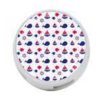 Nautical Sea Pattern 4-Port USB Hub (One Side) Front