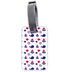 Nautical Sea Pattern Luggage Tag (two Sides) by StuffOrSomething