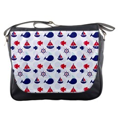 Nautical Sea Pattern Messenger Bag