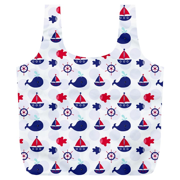 Nautical Sea Pattern Reusable Bag (XL)