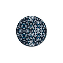 Floral Print Seamless Pattern In Cold Tones  Golf Ball Marker 10 Pack by dflcprints