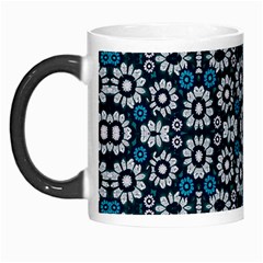 Floral Print Seamless Pattern In Cold Tones  Morph Mug by dflcprints