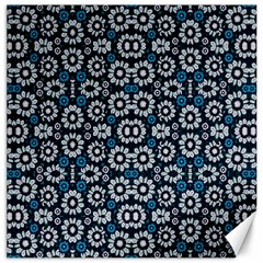 Floral Print Seamless Pattern In Cold Tones  Canvas 20  X 20  (unframed)