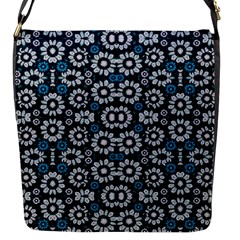 Floral Print Seamless Pattern In Cold Tones  Flap Closure Messenger Bag (small)