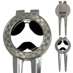 Aviators Tache Golf Pitchfork & Ball Marker Front