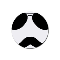 Aviators Tache Drink Coaster (round)