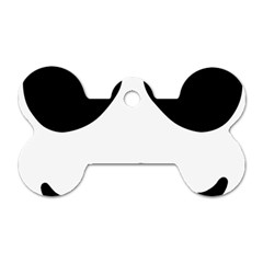 Aviators Tache Dog Tag Bone (one Sided)