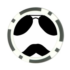 Aviators Tache Poker Chip (10 Pack)