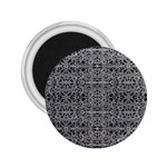 Cyberpunk Silver Print Pattern  2.25  Button Magnet Front