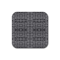 Cyberpunk Silver Print Pattern  Drink Coaster (square) by dflcprints