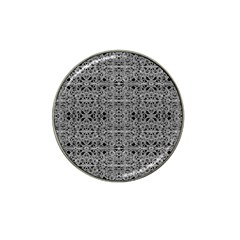 Cyberpunk Silver Print Pattern  Golf Ball Marker (for Hat Clip)