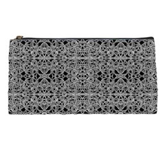 Cyberpunk Silver Print Pattern  Pencil Case by dflcprints