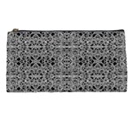 Cyberpunk Silver Print Pattern  Pencil Case Front