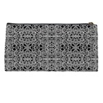 Cyberpunk Silver Print Pattern  Pencil Case Back