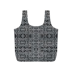 Cyberpunk Silver Print Pattern  Reusable Bag (s) by dflcprints