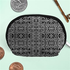 Cyberpunk Silver Print Pattern  Accessory Pouch (Medium)