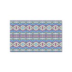 Aztec Style Pattern in Pastel Colors Sticker (Rectangle) Front