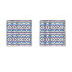 Aztec Style Pattern In Pastel Colors Cufflinks (square) by dflcprints