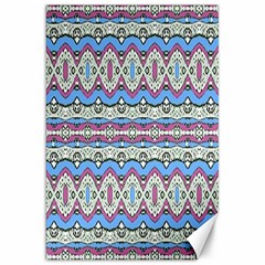 Aztec Style Pattern In Pastel Colors Canvas 20  X 30  (unframed) by dflcprints