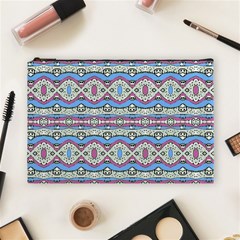 Aztec Style Pattern In Pastel Colors Cosmetic Bag (large) by dflcprints