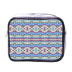 Aztec Style Pattern In Pastel Colors Mini Travel Toiletry Bag (one Side) by dflcprints