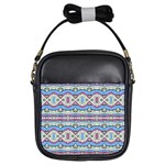 Aztec Style Pattern in Pastel Colors Girl s Sling Bag Front