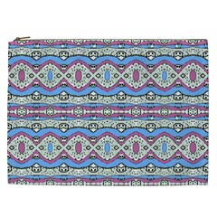 Aztec Style Pattern In Pastel Colors Cosmetic Bag (xxl) by dflcprints