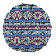 Aztec Style Pattern In Pastel Colors 18  Premium Round Cushion 