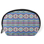 Aztec Style Pattern in Pastel Colors Accessory Pouch (Large) Back