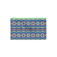 Aztec Style Pattern In Pastel Colors Cosmetic Bag (xs)