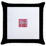 Image Black Throw Pillow Case Front