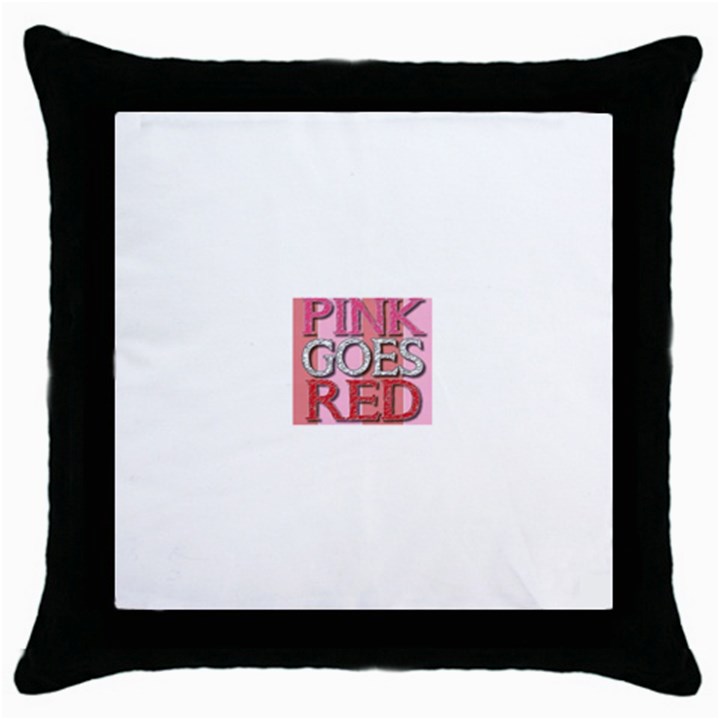 Image Black Throw Pillow Case